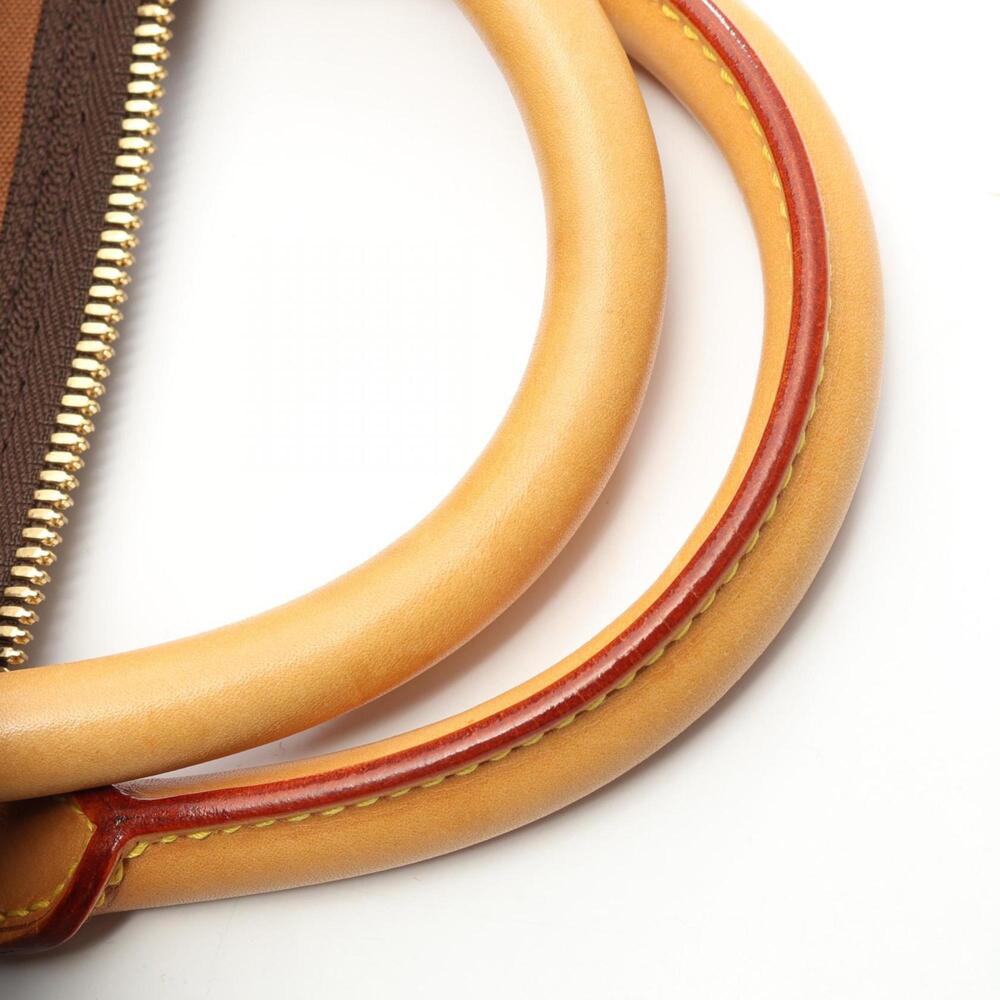 LOUIS VUITTON Authentic Brown Monogram Leather Keepall 60 Boston Bag - Picture 7 of 10